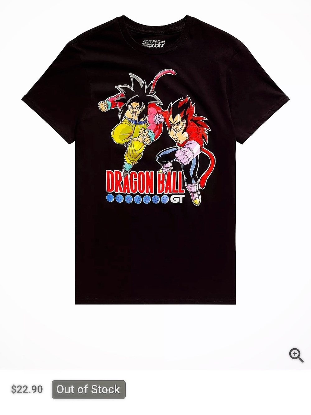 Dragon Ball GT Kids Graphic Tee - Black